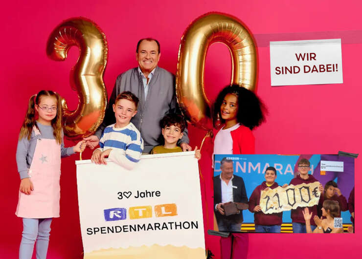 RTL-Spendenmarathon – Wir sind dabei!