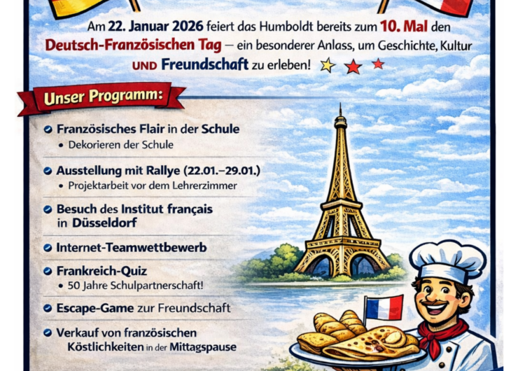 10-jähriges Jubiläum am Humboldt: Wir feiern den deutsch-französischen Tag am 22.01.!